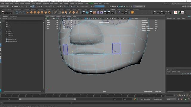 low poly game character face modeling #01 смотреть онлайн