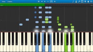 Юрий Гальцев - Ух ты, мы вышли из бухты (на пианино Synthesia)