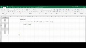 histogram of continuous data in Excel