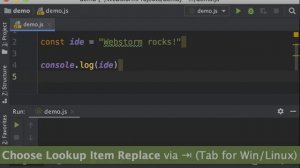 WebStorm Tips & Tricks #1: Use log. or something.log and tab to expand to console.log