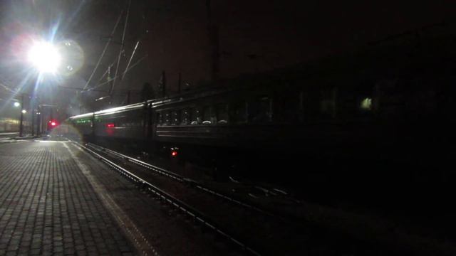 Отправление ТЭП70БС-211 с поездом№468С Адлер-Смоленск со станции Воронеж-1 29-30.08.2017 смотреть онлайн