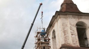 На купол храма Рождества Богородицы на Нижнем Долу водружен крест