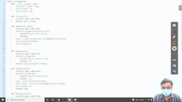 Dynamic Queue | Module : Basics Data Structures | In Hindi | Python | Video_21 смотреть онлайн