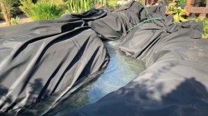 ДАЧНЫЙ ПРУД СВОИМИ РУКАМИ. Расширили наш прудик с рыбками. Обзор