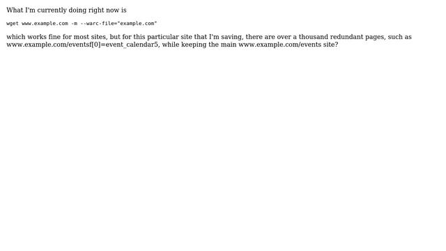 How do I not download certain websites with wget? смотреть онлайн