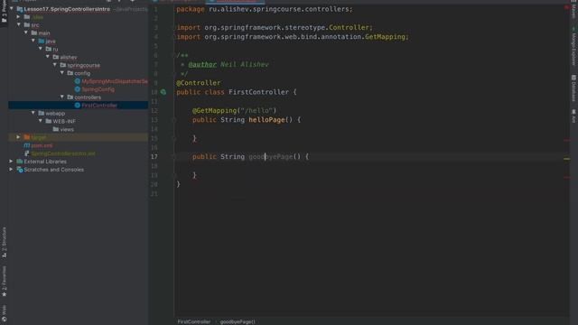 Spring Framework. Урок 17: Контроллеры. Аннотация @Controller.