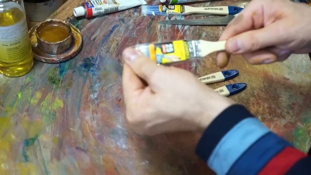 Модернизация кистей. Технические советы в масляной живописи. Modernization of artistic brush