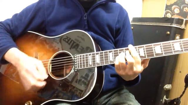 Gibson J-160E THE BEATLES Girl смотреть онлайн