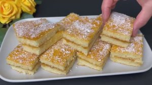 Абрикосовое пирожное ?.Быстрый и простой рецепт ?