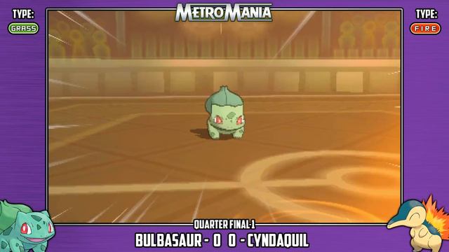 MetroMania Season 4 Quarter Final 1 | Bulbasaur vs Cyndaquil | Starter Pokémon Metronome Battle смотреть онлайн