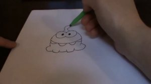 Как нарисовать Ам Няма - How to draw Om Nom.Рисунки для детей!