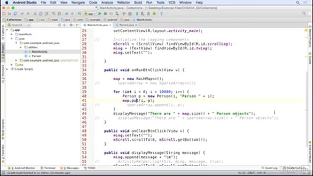 Store data in memory with collections / Java Design Patterns and APIs for Android 2016
