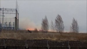 Горят поля в Скопинском районе Рязанской области!