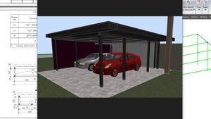 Навес над паркоместом.