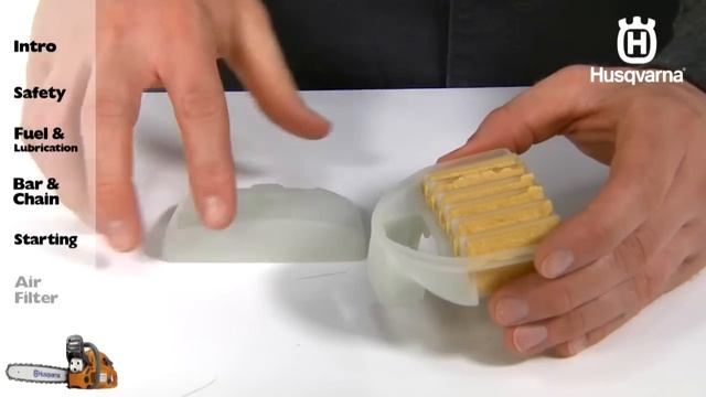 How to Clean an Air Filter on Gasoline Powered Chainsaws | Husqvarna смотреть онлайн