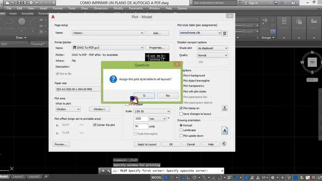 COMO IMPRIMIR UN PLANO DE AUTOCAD A PDF смотреть онлайн