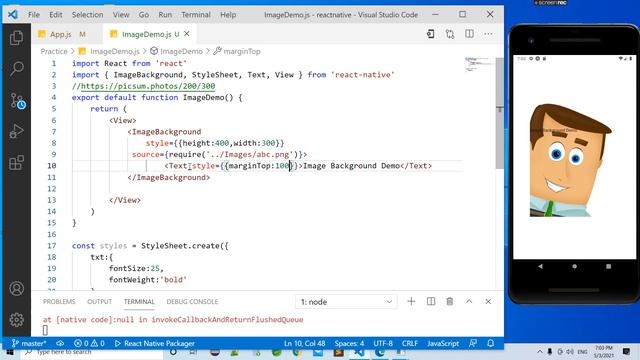 ImageBackground in React Native Hindi | ImageBackground in react native смотреть онлайн