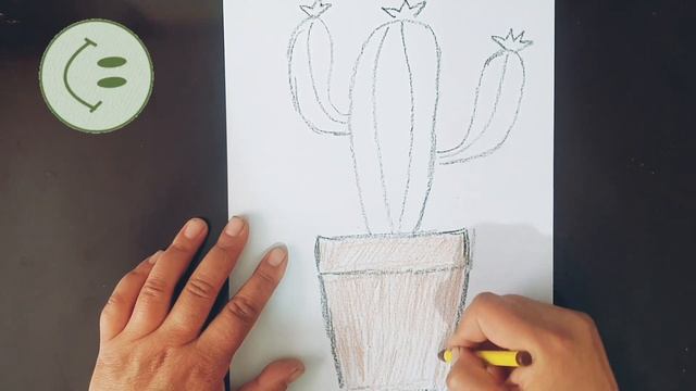How to draw a CACTUS, a lesson for children | Как нарисовать КАКТУС, урок для детей смотреть онлайн