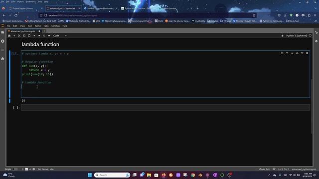 Advanced python - lambda function смотреть онлайн