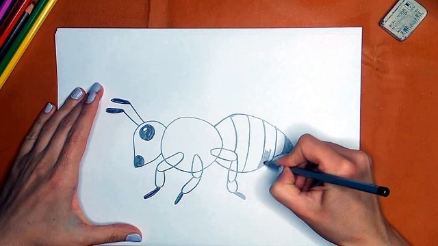 Как нарисовать пчелу карандашом. Онлайн-школа рисования "Малевашки"