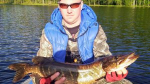 Ловля щуки на спиннинг с лодки.Июнь.