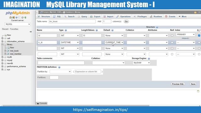 Table Structure For Library Management System in MySQL (Part 1/7) #82