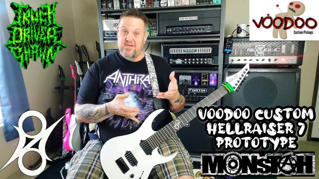Voodoo Custom Pickups 7 String Hellraiser Prototype Pickup Review Demo смотреть онлайн