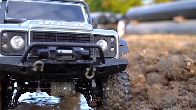 TRX4 Land Rover Defender & Mercedes Benz G500 in ACTION! RC Crawler & Scaler Trucks! смотреть онлайн