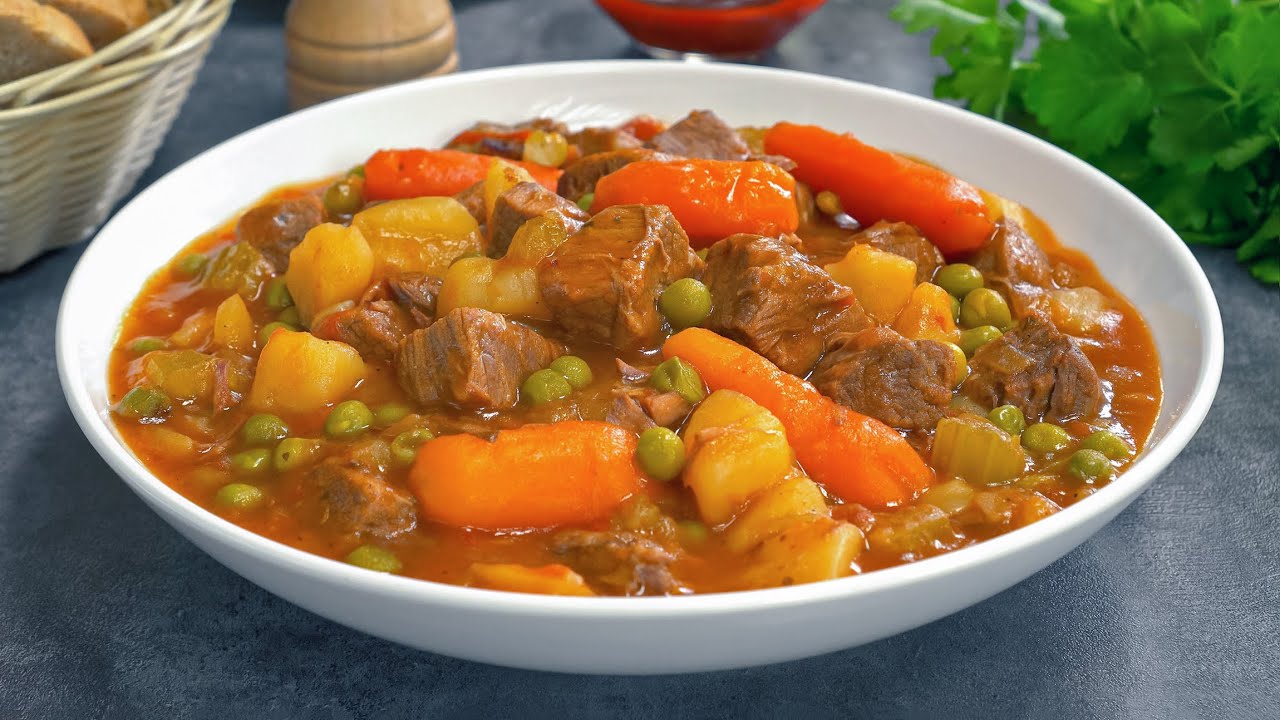 ТОМЛЕНАЯ ГОВЯДИНА С ОВОЩАМИ - нежнейшее мясо и восхитительный вкус!