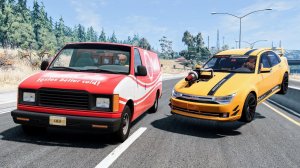 Автомобильные аварии на высокой скорости  - BeamNG Drive