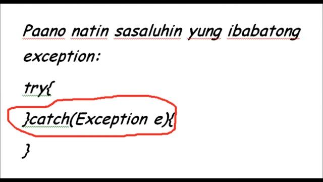 Java Tutorial Tagalog 20 Exception Handling смотреть онлайн