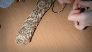 Звезда из шпагата на ёлку