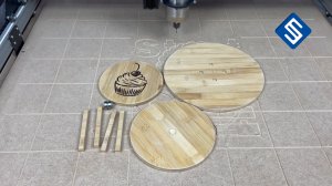 Подставка для пирожных и выпечки. Фрезерный станок с ЧПУ Start. Savinsname.