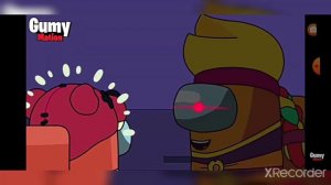 Анимация брату арт бравл старс плюс амонг ас