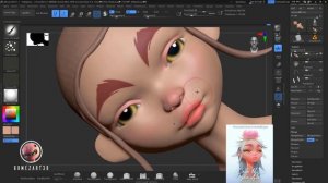 Zbrush 2021 - From 2D to 3D Draw this in you style challenge