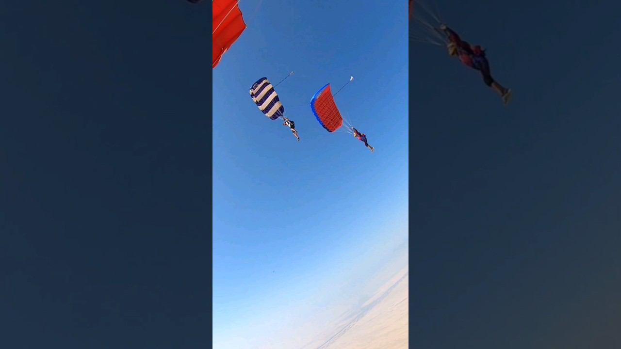 It's so much fun to fly under a parachute together | Skydive PRO смотреть онлайн