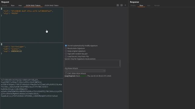 JWT Authentication Bypass via Flawed Signature Verification смотреть онлайн