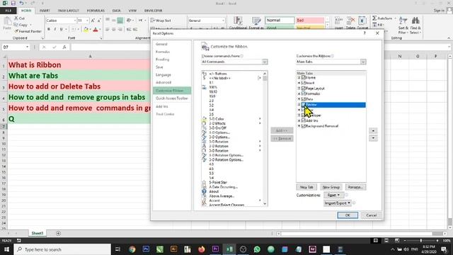Microsoft Excel Tutorial in urdu / hindi  Lecture 4 |  Ribbon , Tabs , Groups and Commands