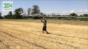 Раскладываем консоль для полива. Большой выбор ширины полива от 30 до 98 м!