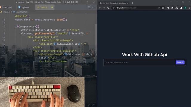 ASMR Programming - Github Api in Javascript - No Talking смотреть онлайн