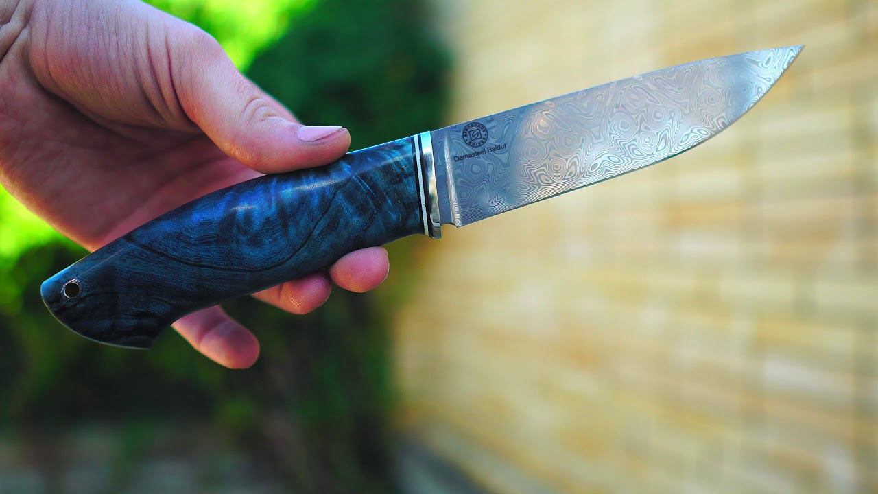 Нож со сталью Damasteel Baldur