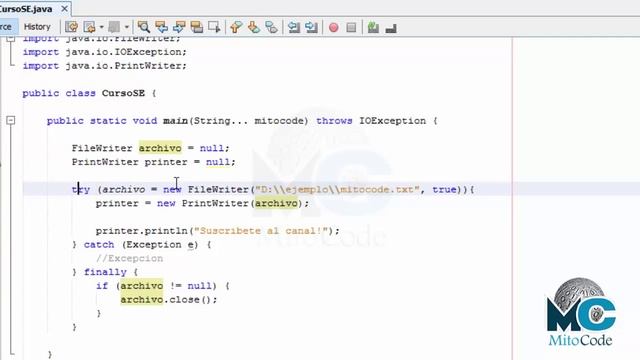 Tutorial Java SE - 48 try with resources смотреть онлайн