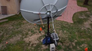 Hydrogen Line, Galactic Radio Telescope homemade Alt/Az NON tracking mount.