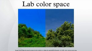 Lab color space