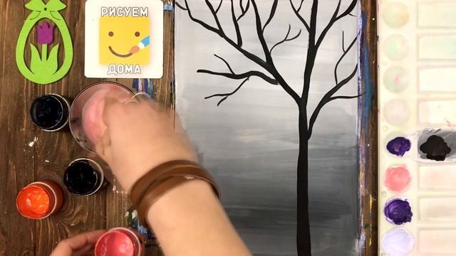 ВЕСЕННЕЕ ДЕРЕВО/ Рисунок для детей/ Рисуем дома смотреть онлайн