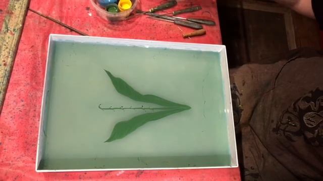 Ландыш. Эбру.Рисует Елена Белозерова. смотреть онлайн