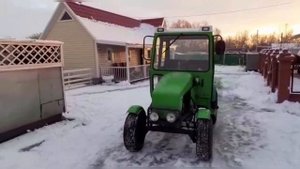 Самодельный минитрактор и самодельные грузовички своими руками