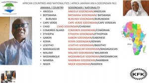 AFRICAN COUNTRIES AND NATIONALITIES LESSON 70 JAMANA ANI A SODONDAIN NU