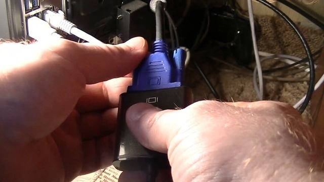 Как подключить монитор с ВГА (VGA) к ДИСПЛЕЙПОРТ (DisplayPort) смотреть онлайн