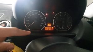 BMW 118i 2007 E87 how to check engine oil level on dashboard